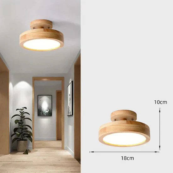 Illumine Wooden LED Ceiling Lamp