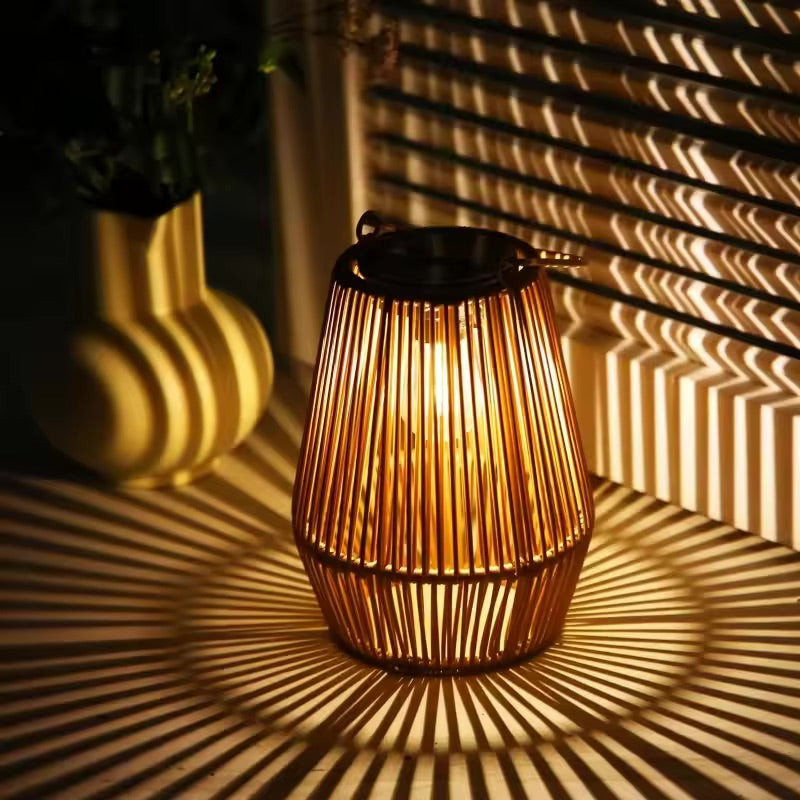 Solar Bamboo Lantern (Set of 2)
