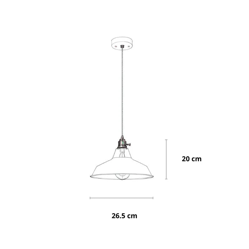 Silvan Colored Retro Pendant Lamp