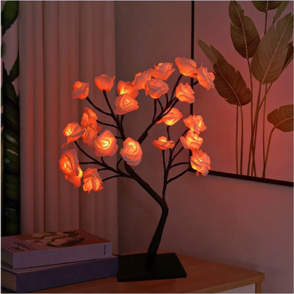 The Twinkling Tree Charming Rose Tree by Casa Solaro™