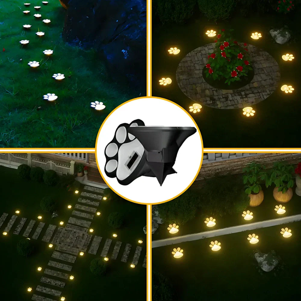 Dog Print Garden Light (3pcs)