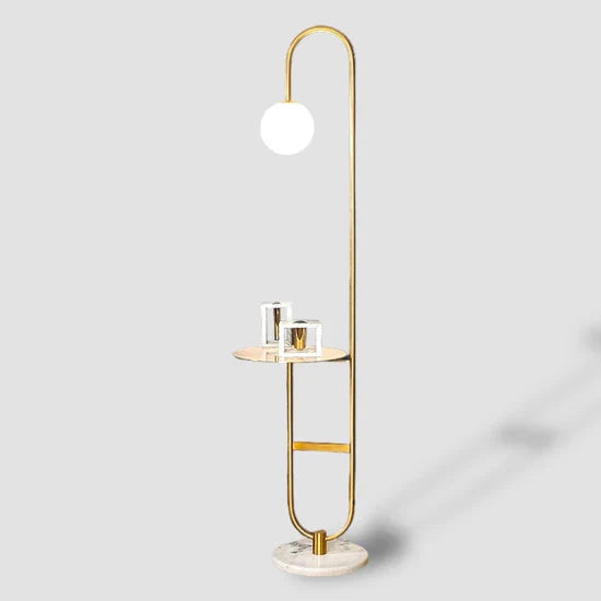 Oranthe Nordic LED Floor Lamp with Round Table