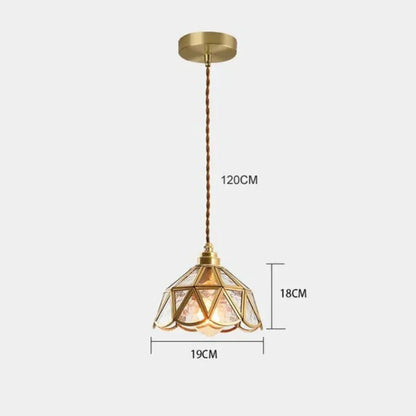 Brivon Design Hanging Lamp Stained Glass