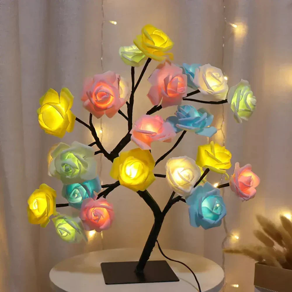 The Twinkling Tree Charming Rose Tree by Casa Solaro™