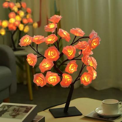 The Twinkling Tree Charming Rose Tree by Casa Solaro™