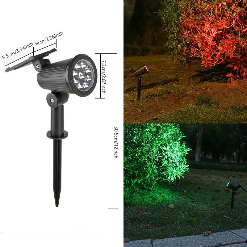 Solar Powered Garden Spotlight (Set of 2)