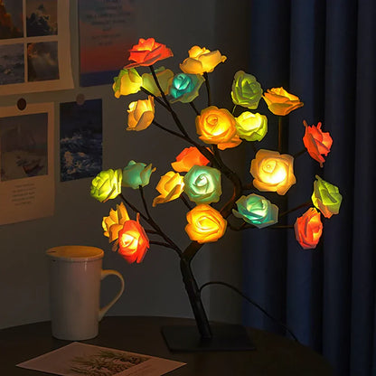 The Twinkling Tree Charming Rose Tree by Casa Solaro™