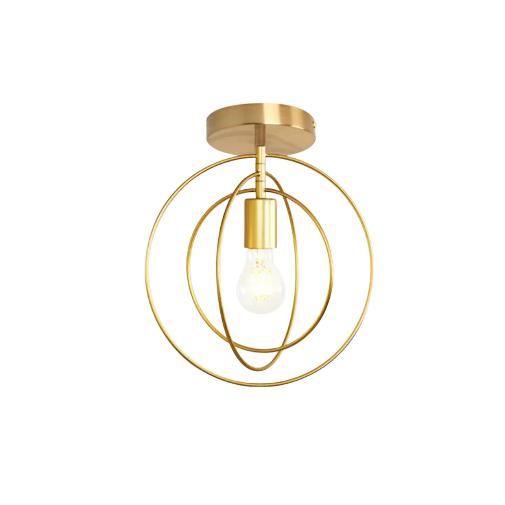 Thaleia Modern Ring Shape Ceiling Lamp Gold