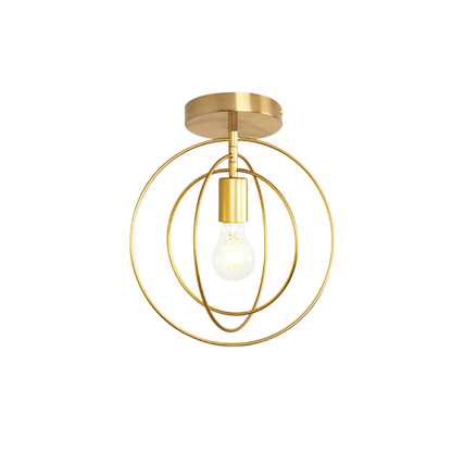 Thaleia Modern Ring Shape Ceiling Lamp Gold