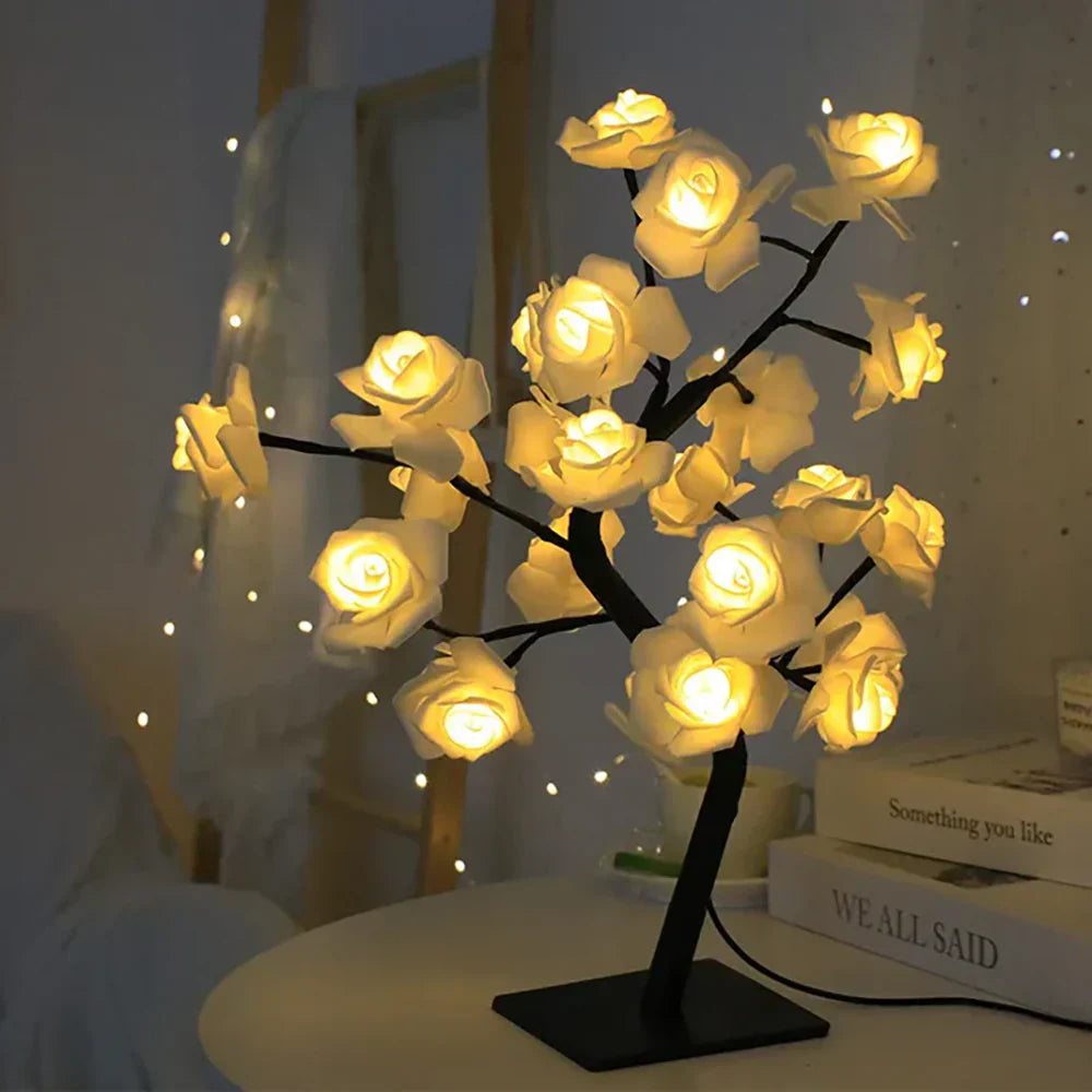 The Twinkling Tree Charming Rose Tree by Casa Solaro™