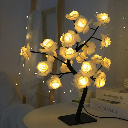 The Twinkling Tree Charming Rose Tree by Casa Solaro™