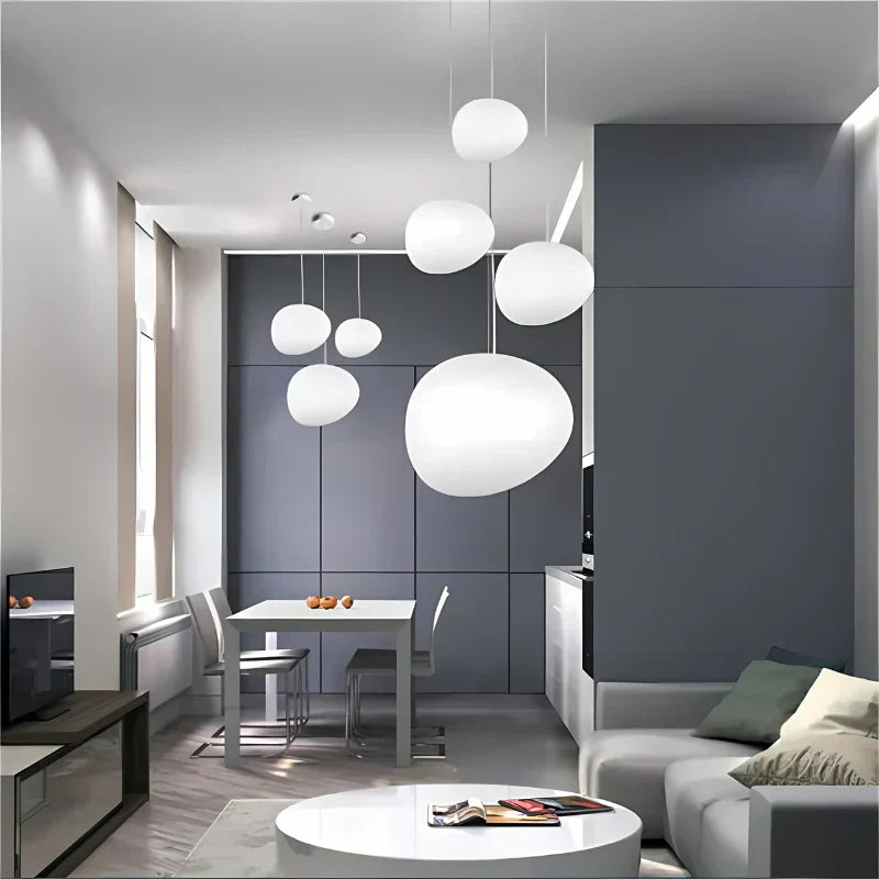Auralyne Glass Pebble Pendant Lamp