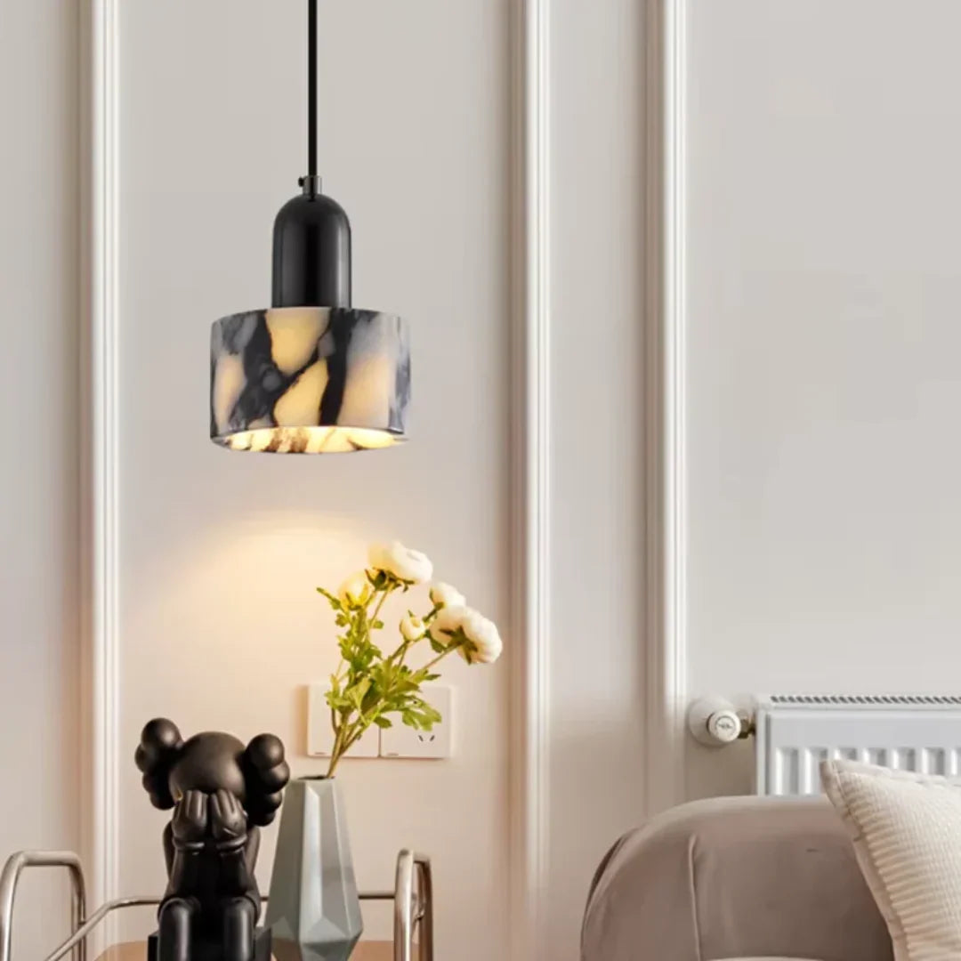 Nuvra Luxury Black Marble Design Pendant Lamp