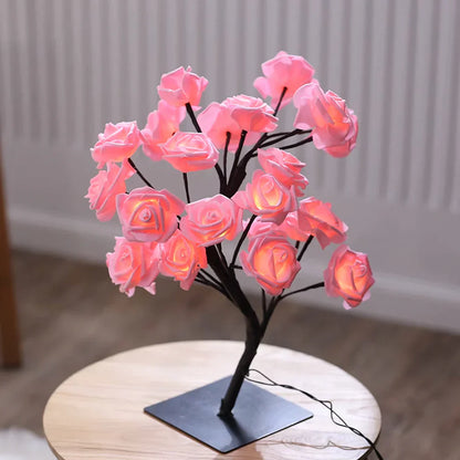 The Twinkling Tree Charming Rose Tree by Casa Solaro™