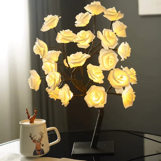 The Twinkling Tree Charming Rose Tree by Casa Solaro™