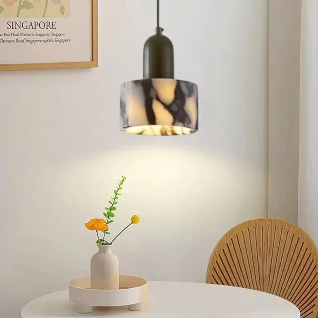 Nuvra Luxury Black Marble Design Pendant Lamp