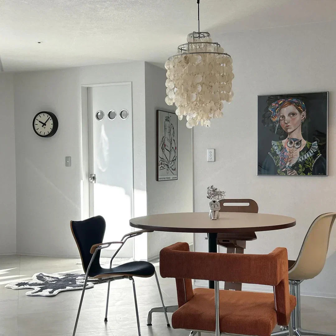 Sybel Vintage Natural Seashell Pendant Lamp