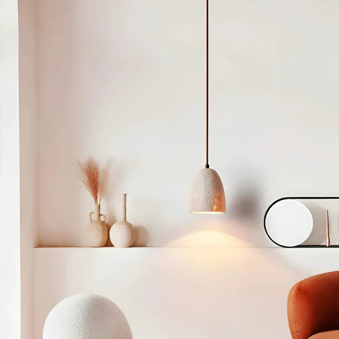 Nerina Retro Travertine Pendant Lamp