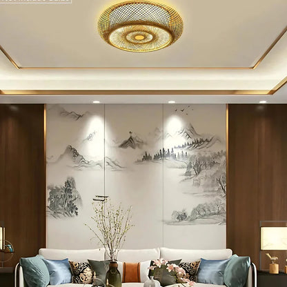 Maelira Natural Bamboo Ceiling Lamp
