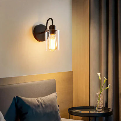 Krato Modern Black Iron Wall Lamp