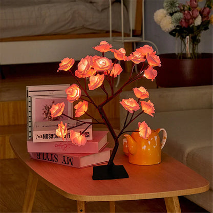 The Twinkling Tree Charming Rose Tree by Casa Solaro™