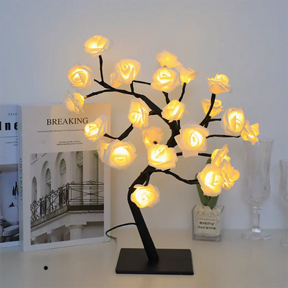The Twinkling Tree Charming Rose Tree by Casa Solaro™