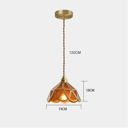 Brivon Design Hanging Lamp Stained Glass