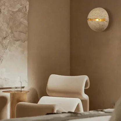 Iros Luxury Wall Lamp made of Natural Stone