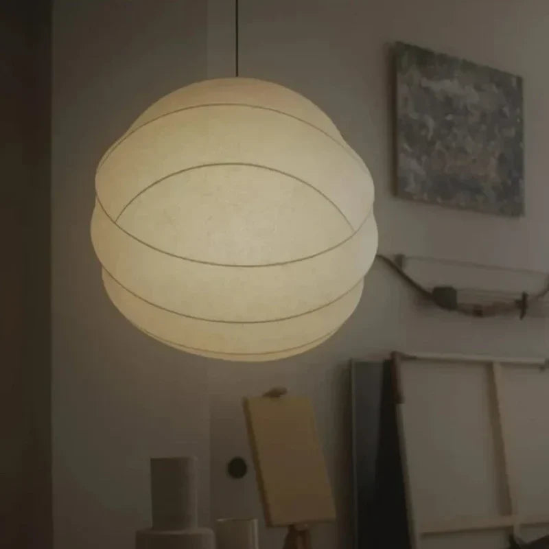 Calythea Wabi Sabi Silk Ball LED Pendant Lamp