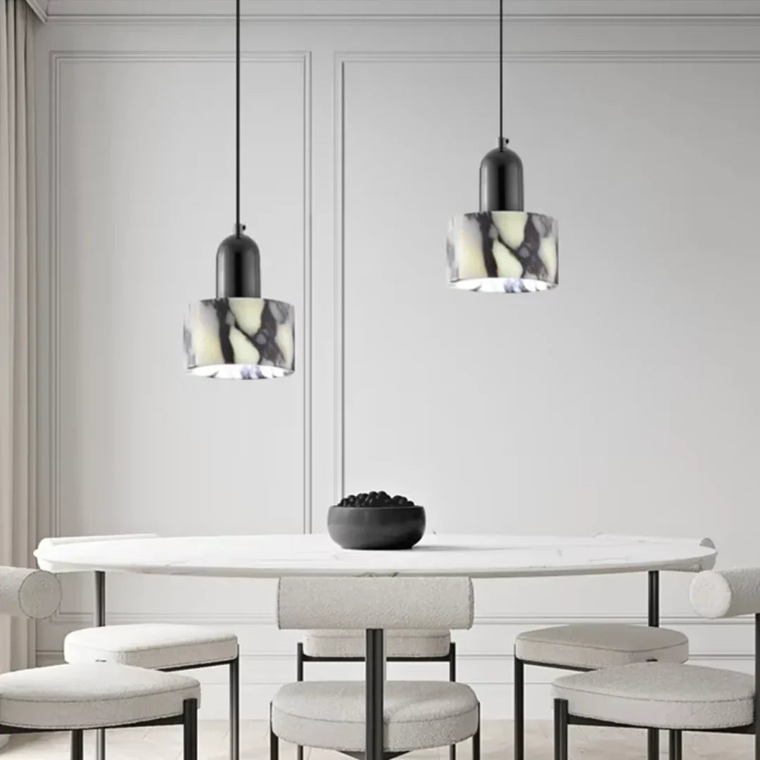Nuvra Luxury Black Marble Design Pendant Lamp