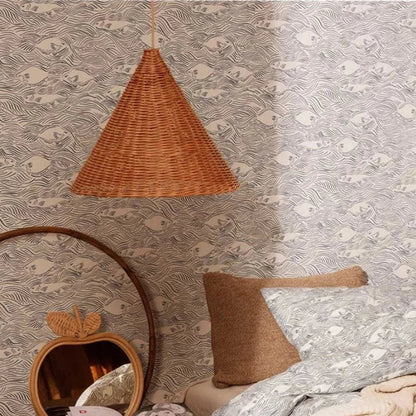 Aurethia Scandinavian LED Pendant Lamp Made of Bamboo