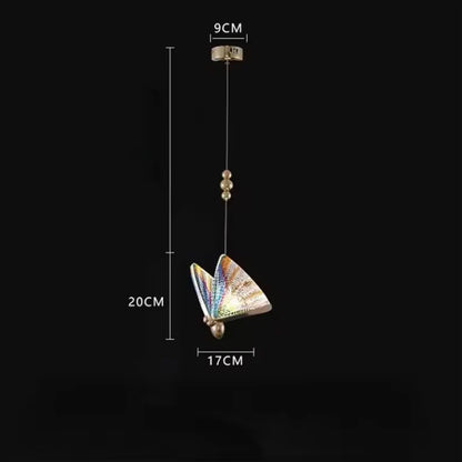 Corvina Modern Creative LED Pendant Lamp with Decorative Butterfly Design