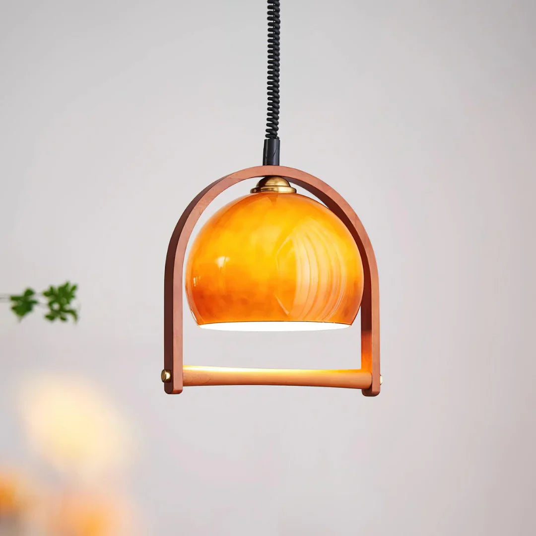 Lykos Vintage Bauhaus Pendant Lamp Glass