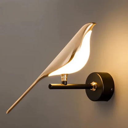 Luxury Golden Bird Wall Lamp