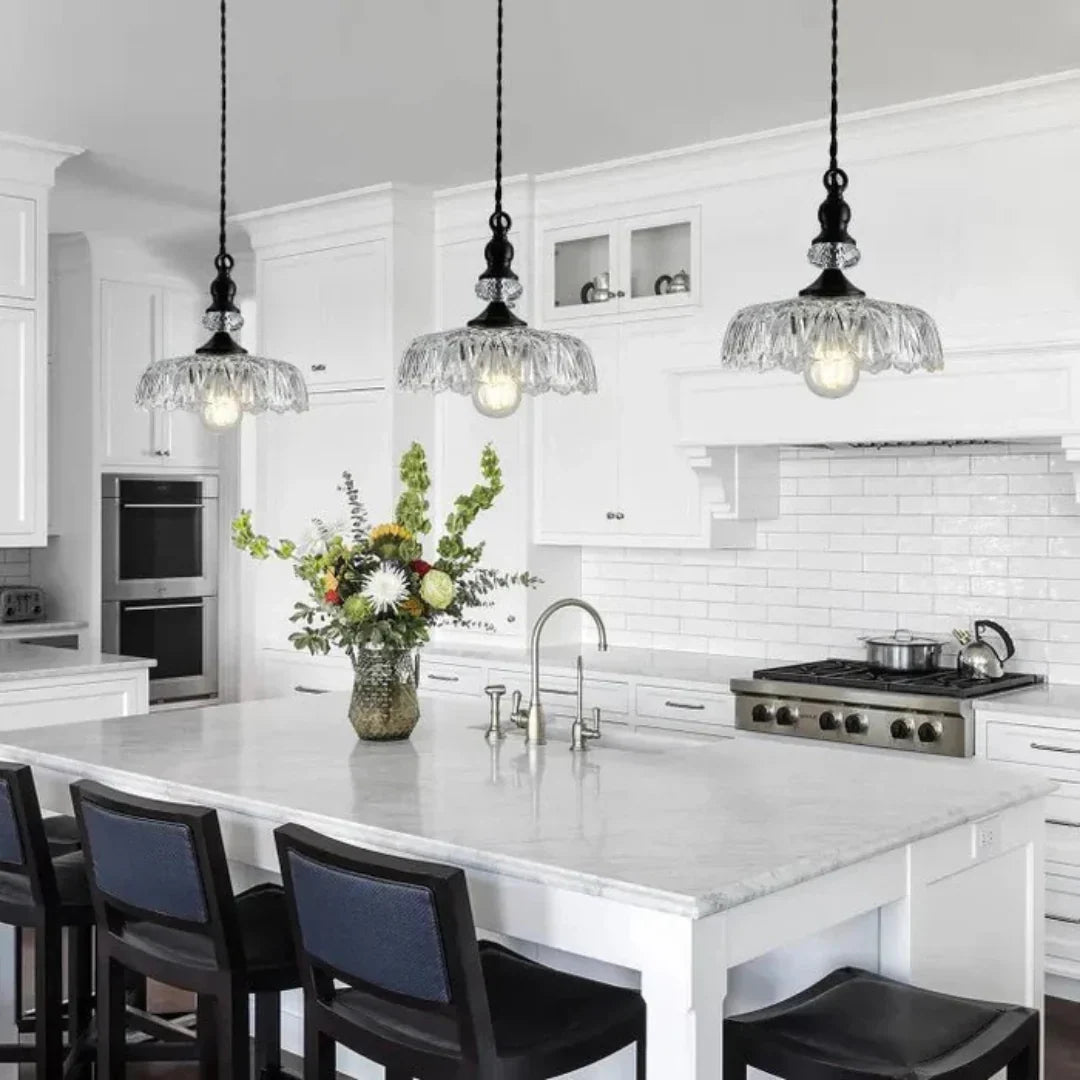 Aelius Stylish Retro Glass Pendant Lamp