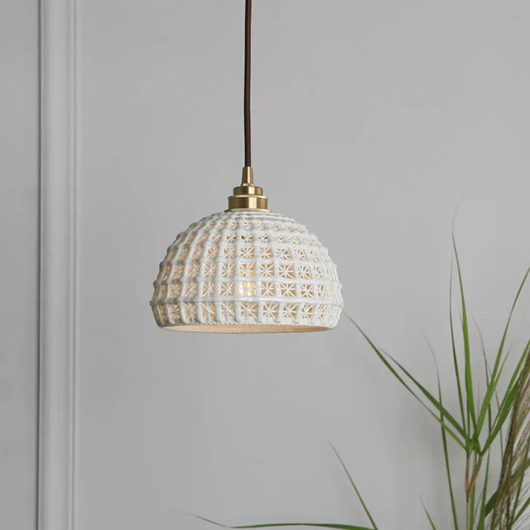 Syra Minimalist Ceramic Pendant Lamp