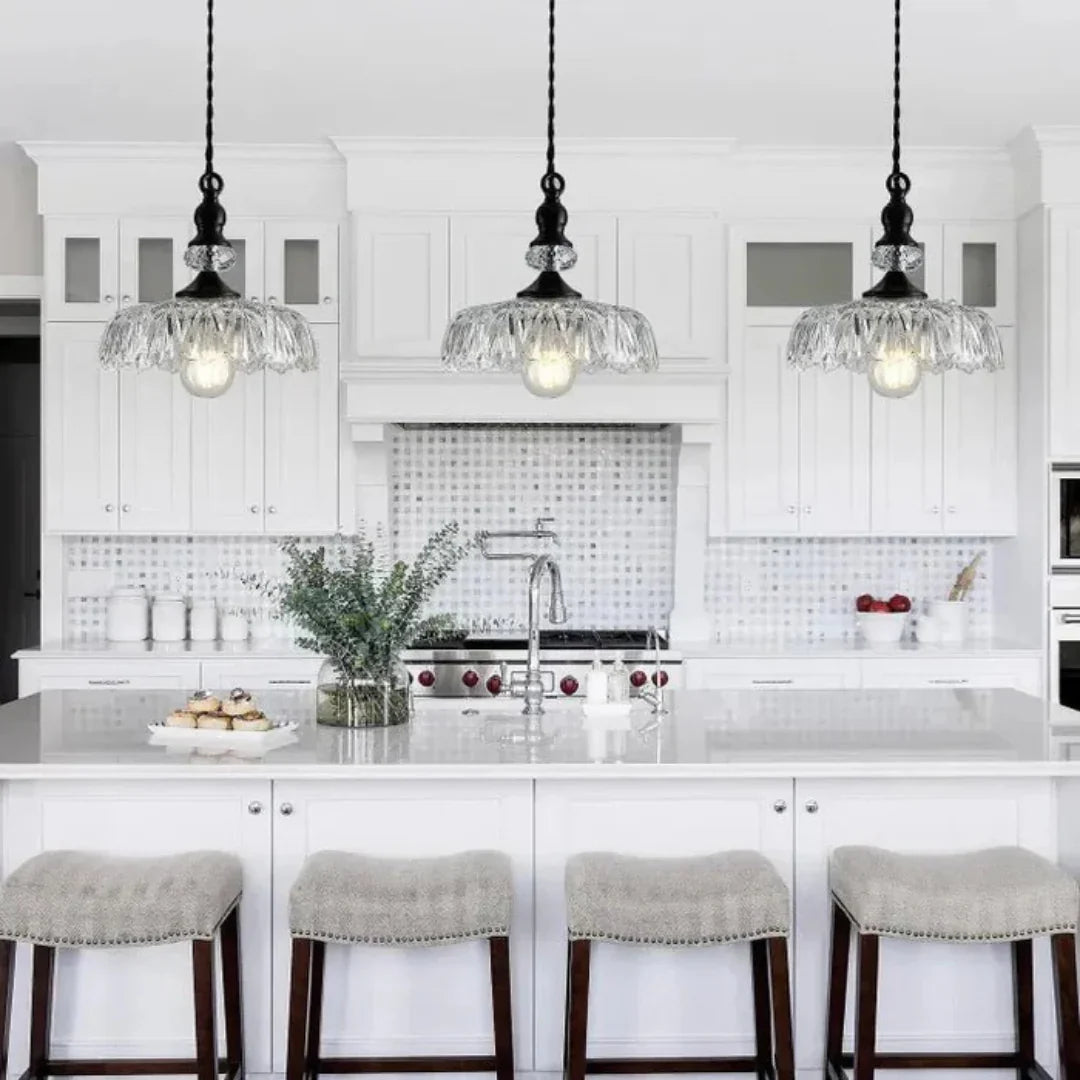 Aelius Stylish Retro Glass Pendant Lamp