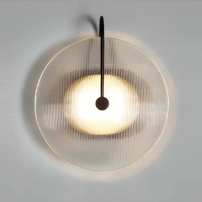 Thalor Scandinavian Round Glass Wall Lamp