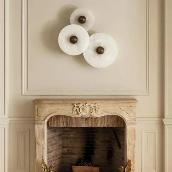 Vivia Round LED Wall Lamp from Albast in Scandinavian Style