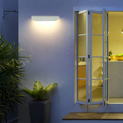 Astoria Modern Curved Outdoor Wall Lamp