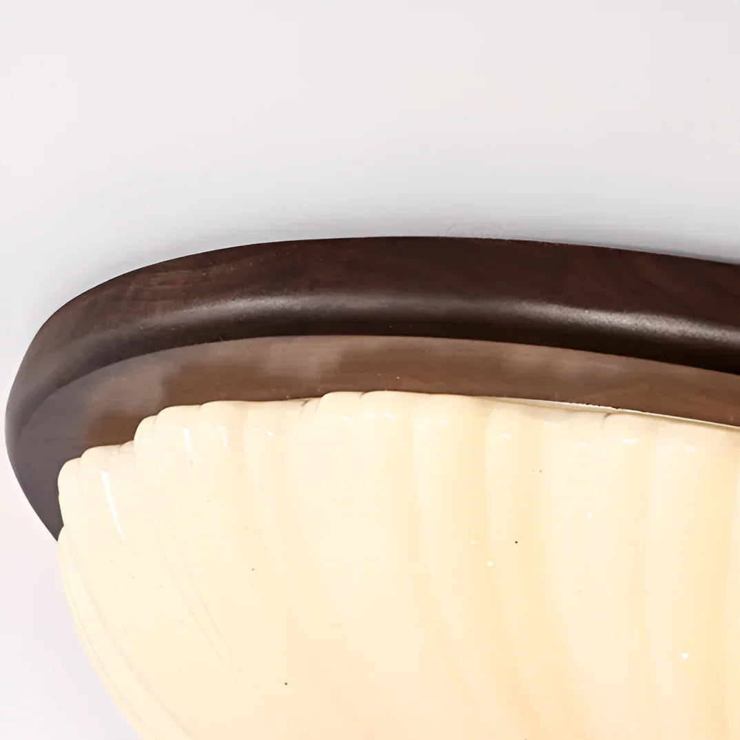 Talena American Vintage Wooden Retro LED Ceiling Lamp