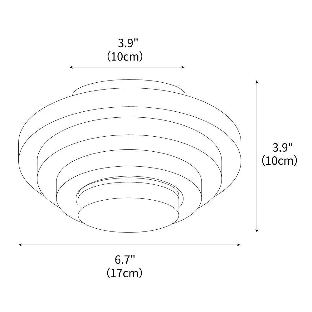 Solara Natural Stone LED Ceiling Lamp