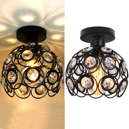 Velara Modern Luxury Round LED Ceiling Lamp Made of Crystal Glass