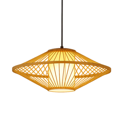 Amethyst Japanese Bamboo Pendant Lamp