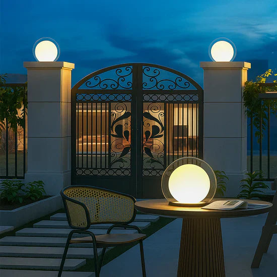 Thaliora Solar Powered Outdoor Lamp