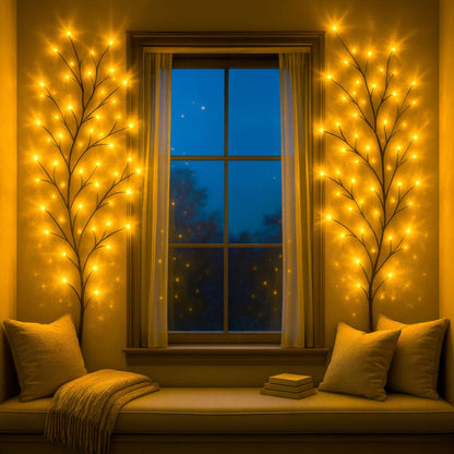 Twinkling Tree Willow Vine by Casa Solaro™