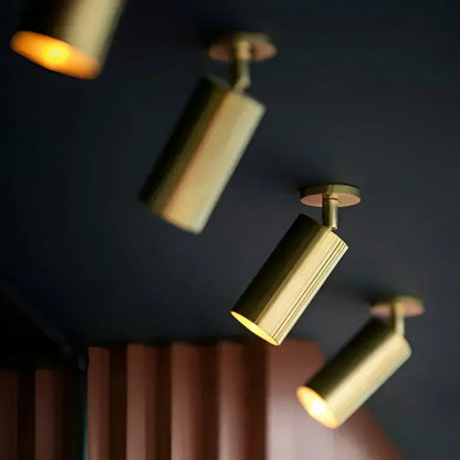 Tessera Brass LED Ceiling Lamp Modern Design