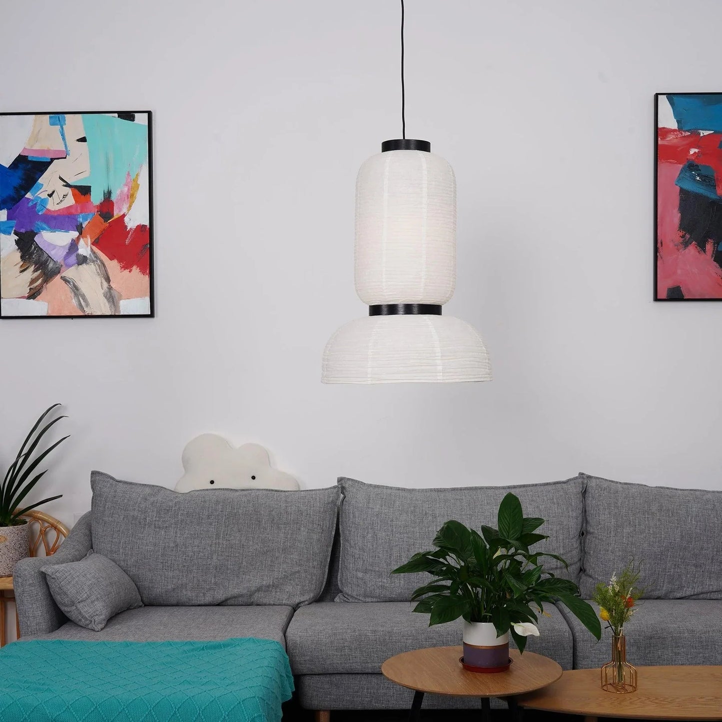 Illyra Paper Japandi Hanging Lamp