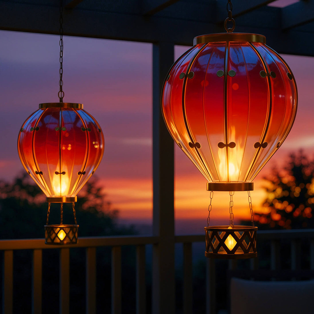 Twinkling Tree Hot Air Balloon by Casa Solaro™