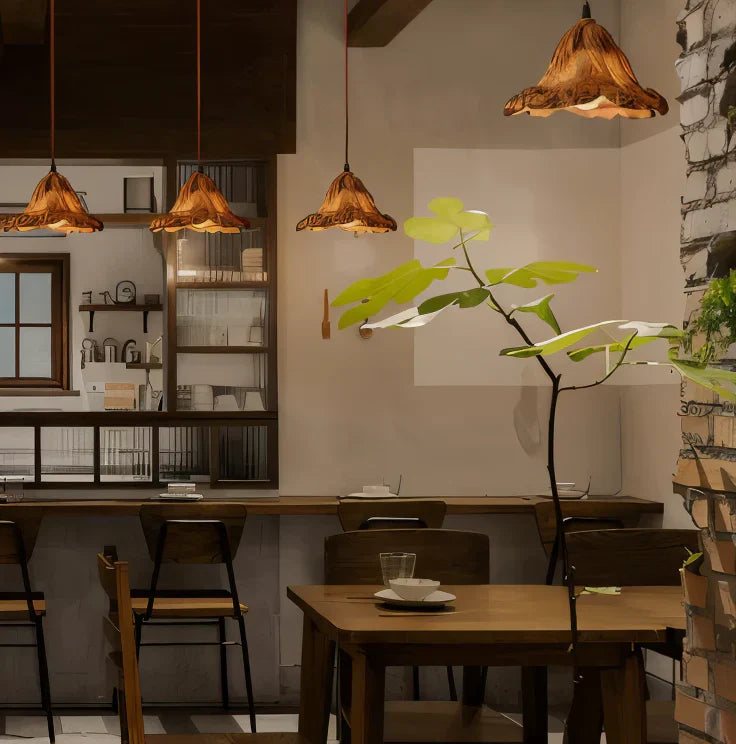 Cirenna Artistic Resin Pendant Lamp with Volcanic Design
